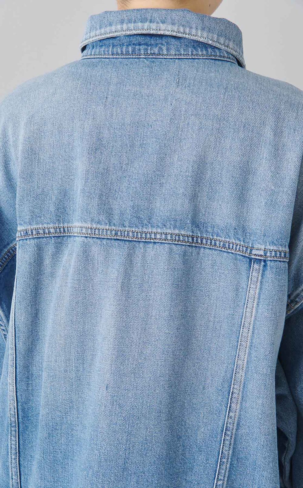 オーバーサイズデニムブルゾン