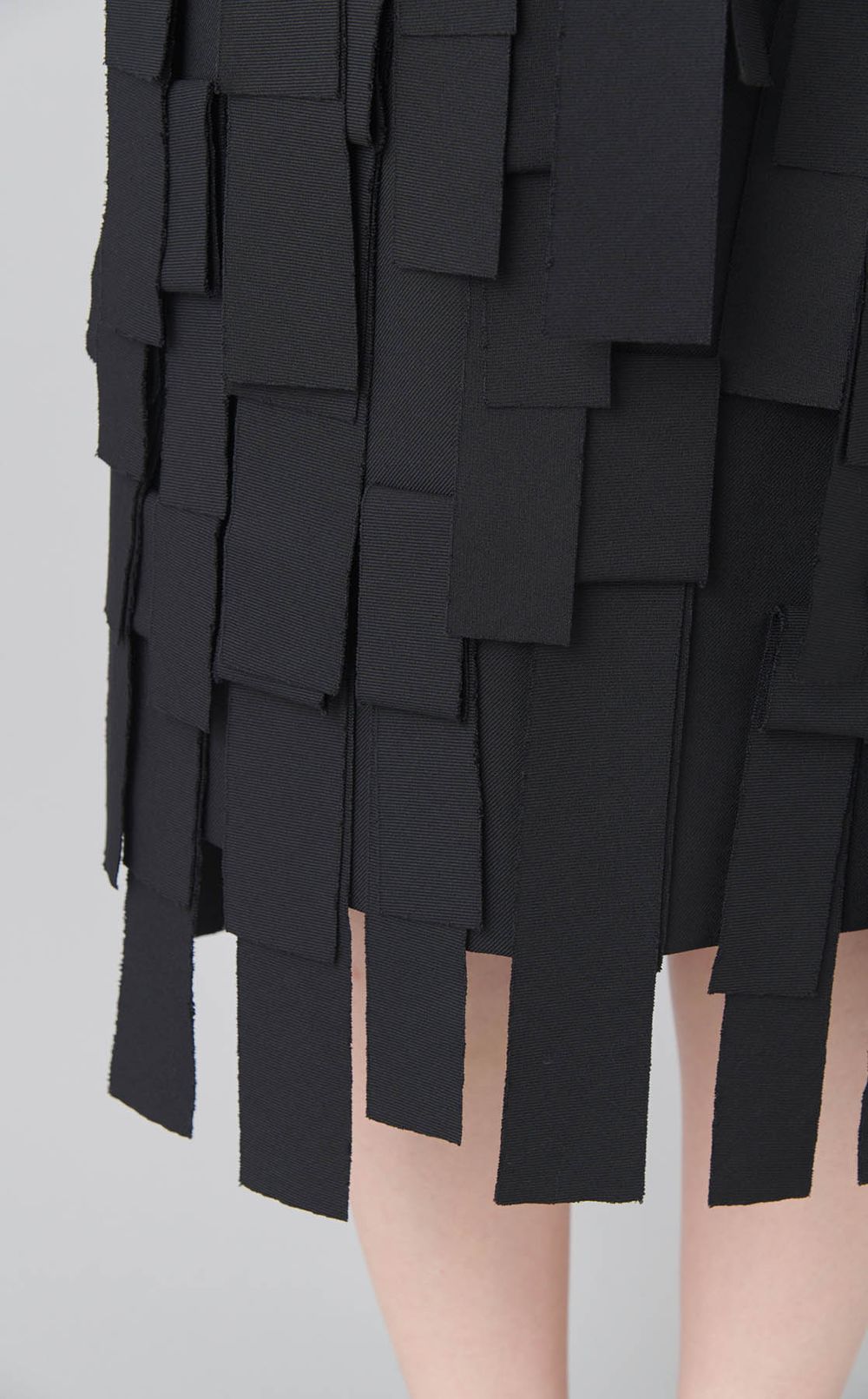 フリンジ Iラインスカート