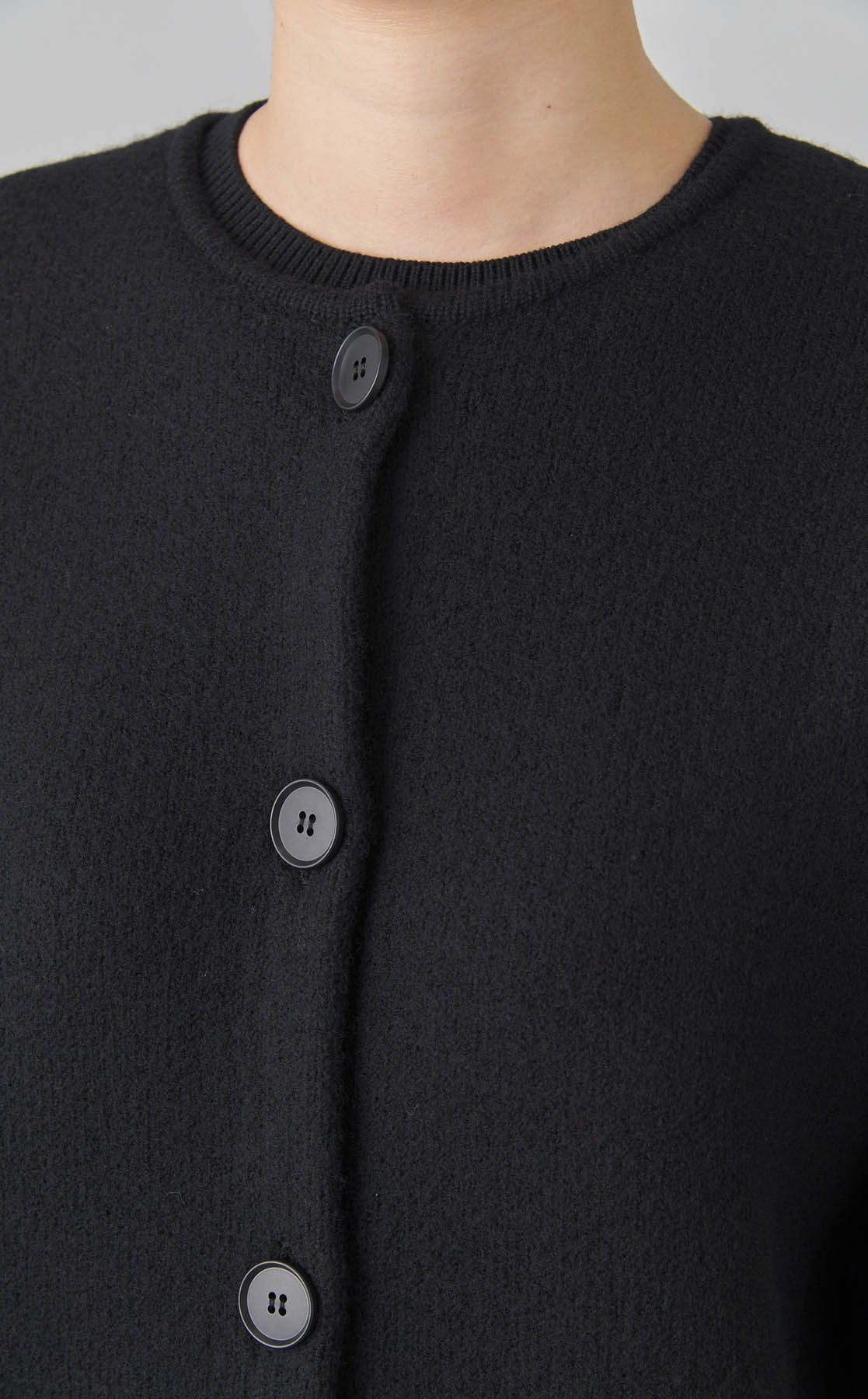 Theory luxe｜圧縮ウールノーカラーオーバーブルゾン