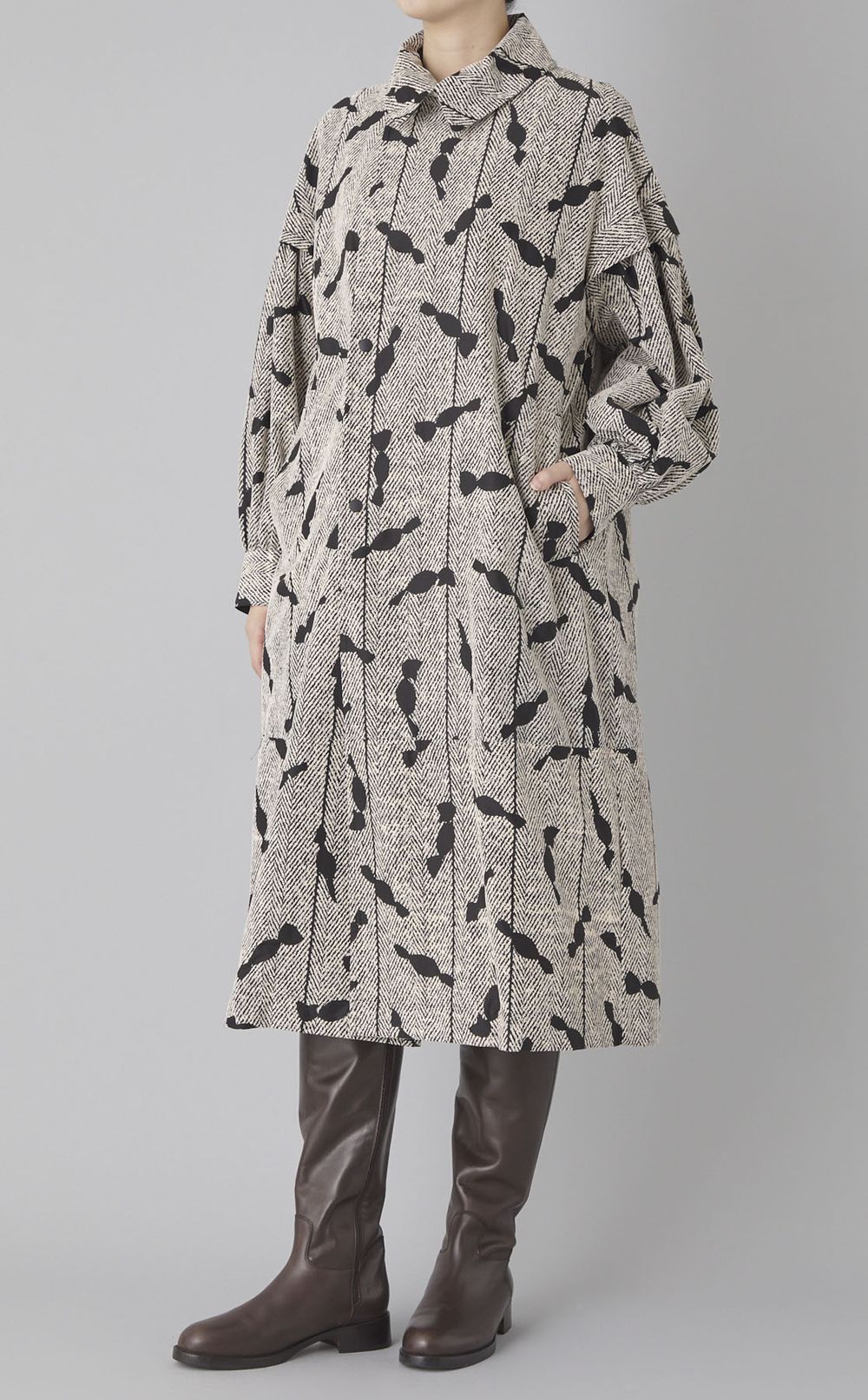 キャンディプリントロングコート