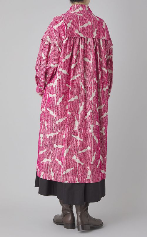 キャンディプリントロングコート