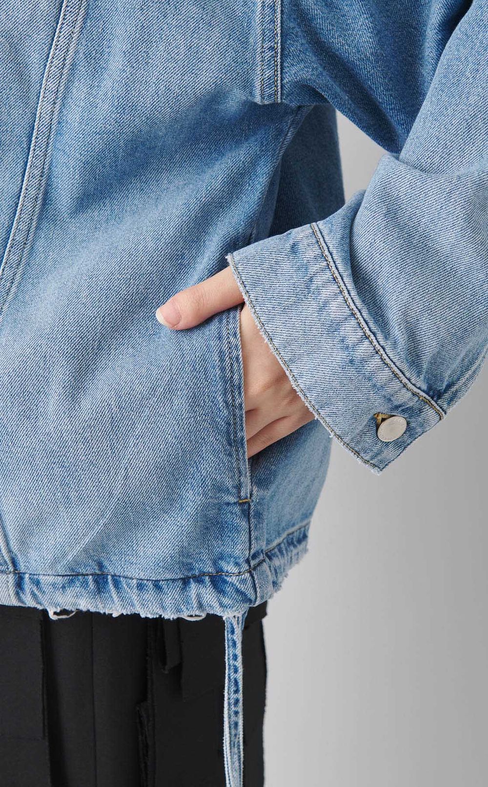 オーバーサイズデニムブルゾン