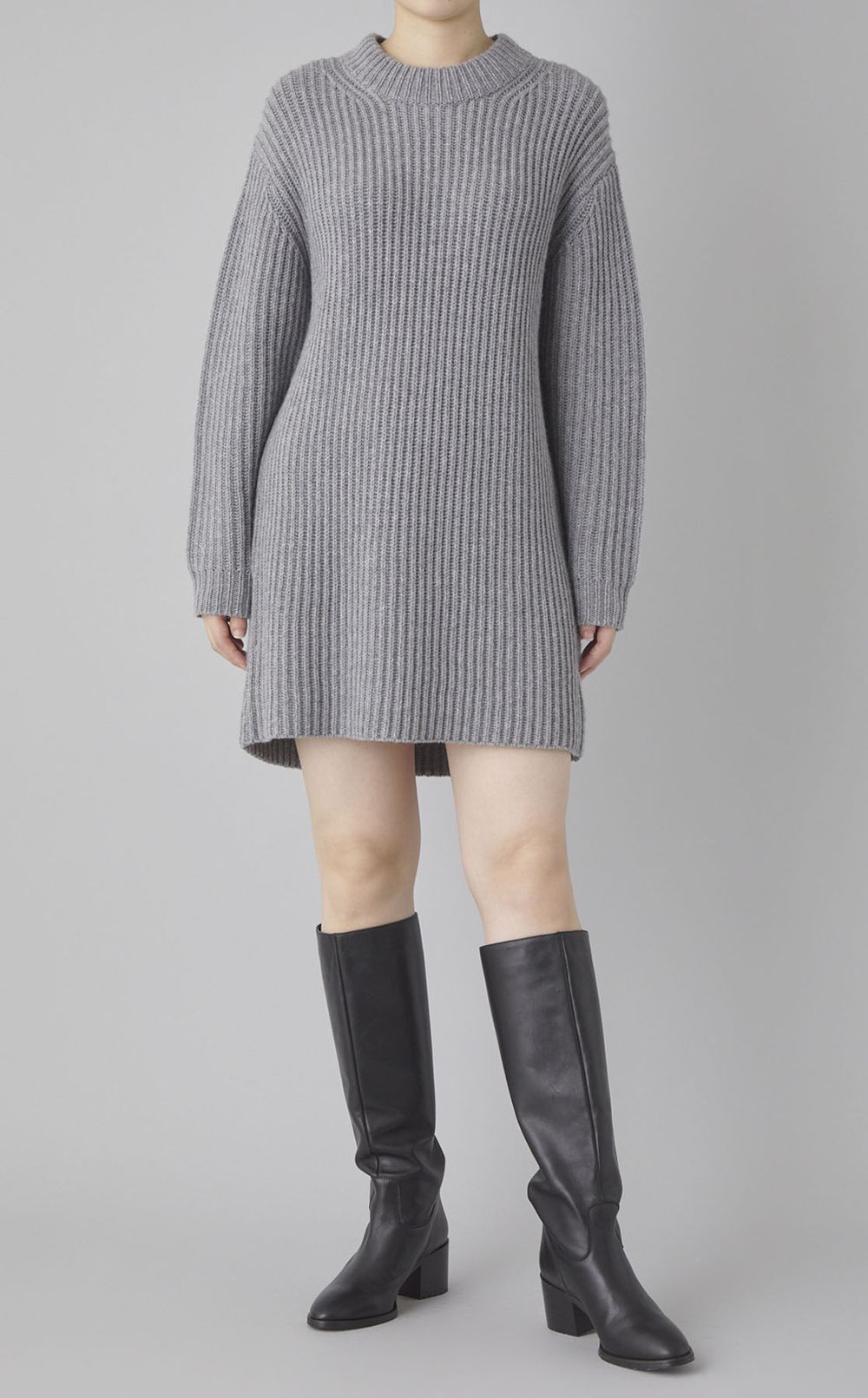 ウールニットミニワンピース