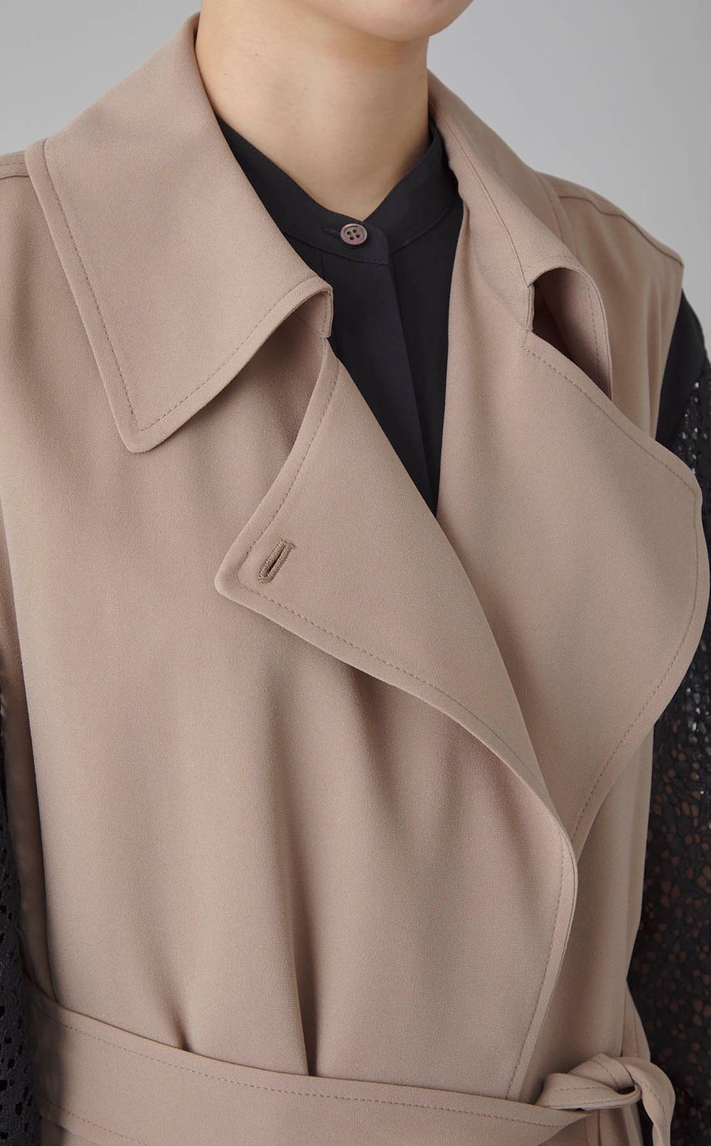 ラップデザインロングジレ