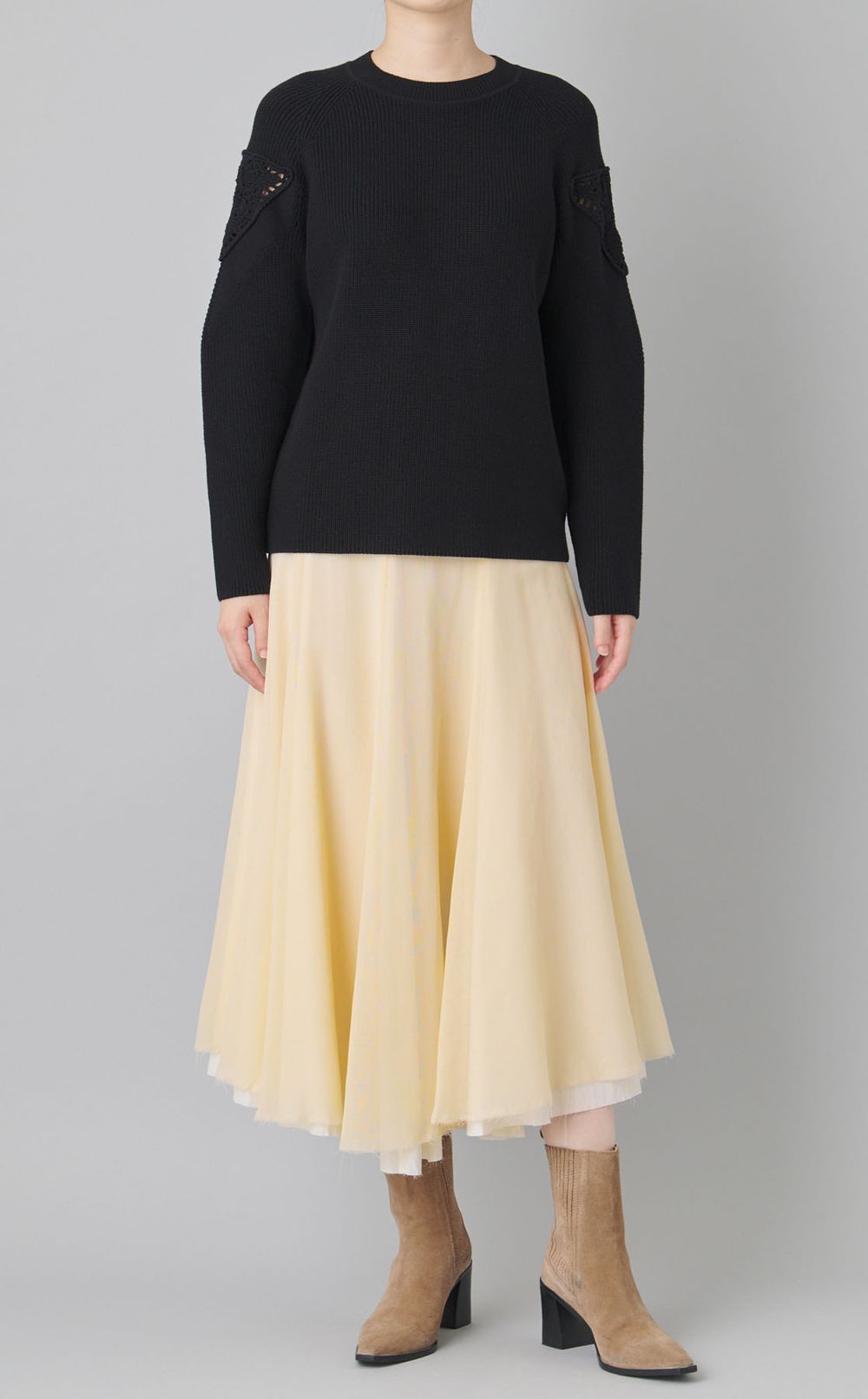 カギ編みパッチワークニット