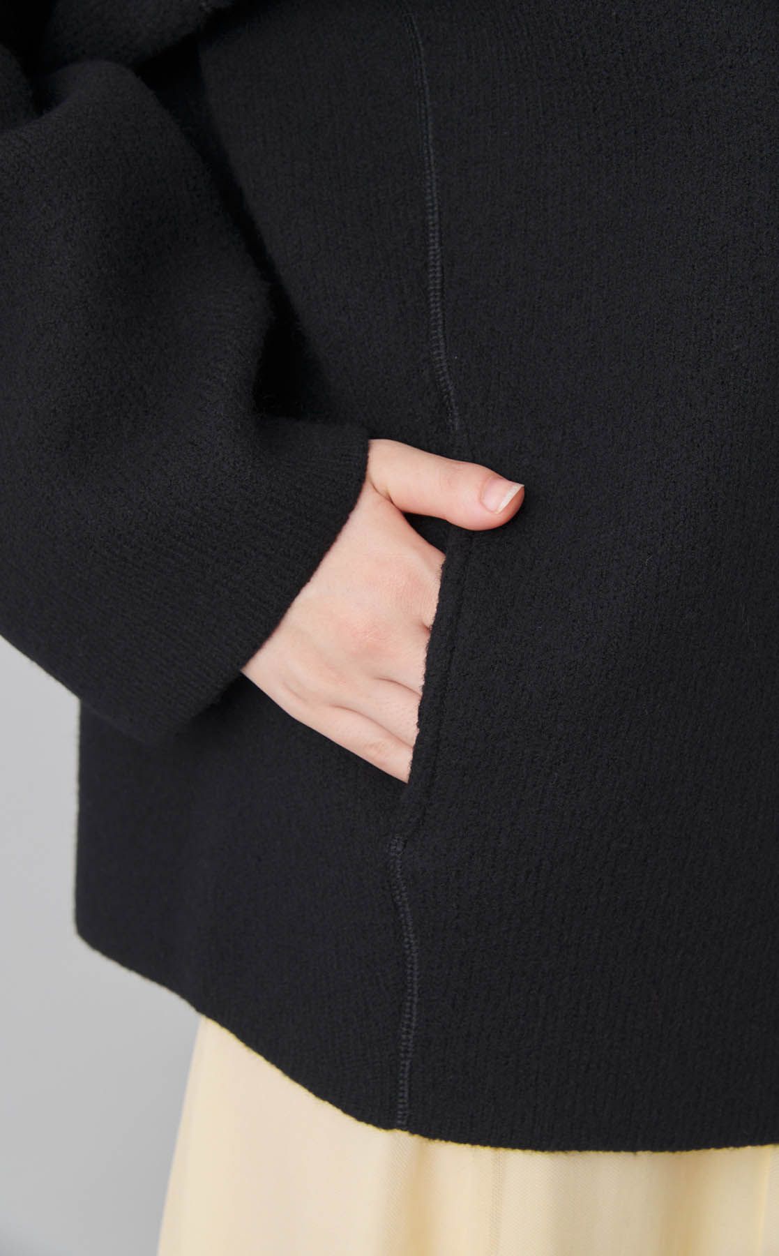 theory luxe♦︎圧縮ウールブルゾン　美品 Theory luxe｜圧縮ウールノーカラーオーバーブルゾン