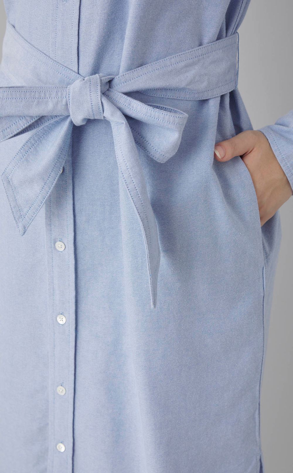 オックスフォードシャツワンピース