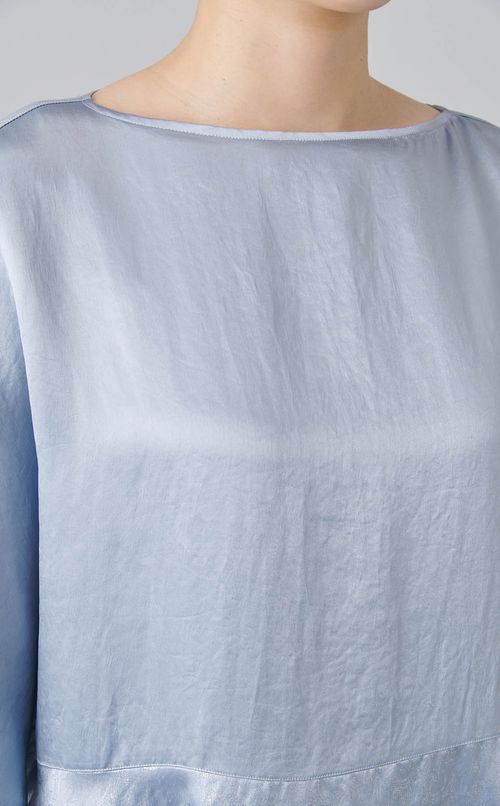 プリントドレープボリュームワンピース