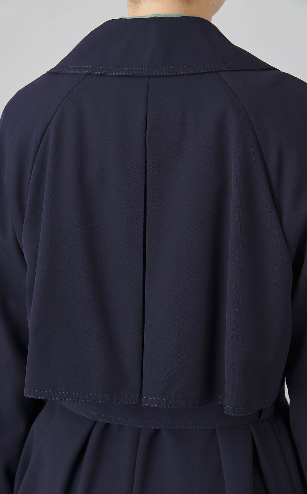 ウールギャバジンガウンコート