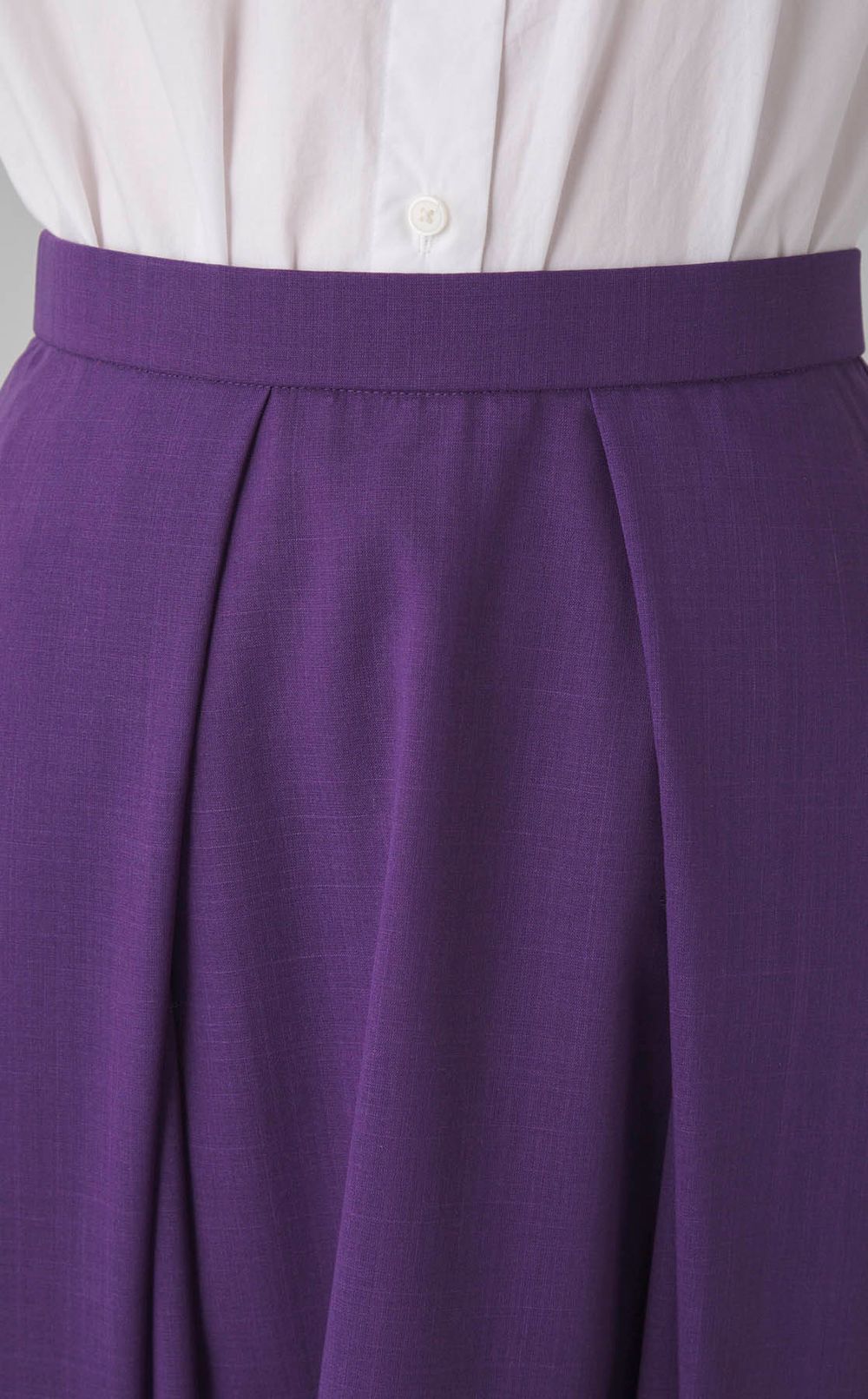 ウールボイルタックフレアスカート