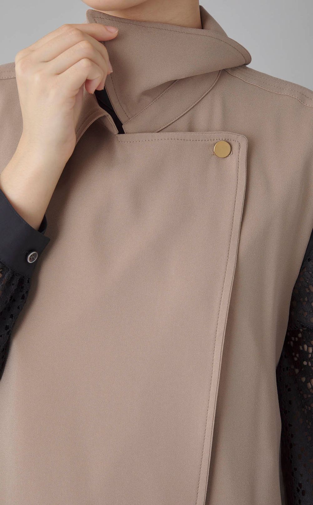 ラップデザインロングジレ