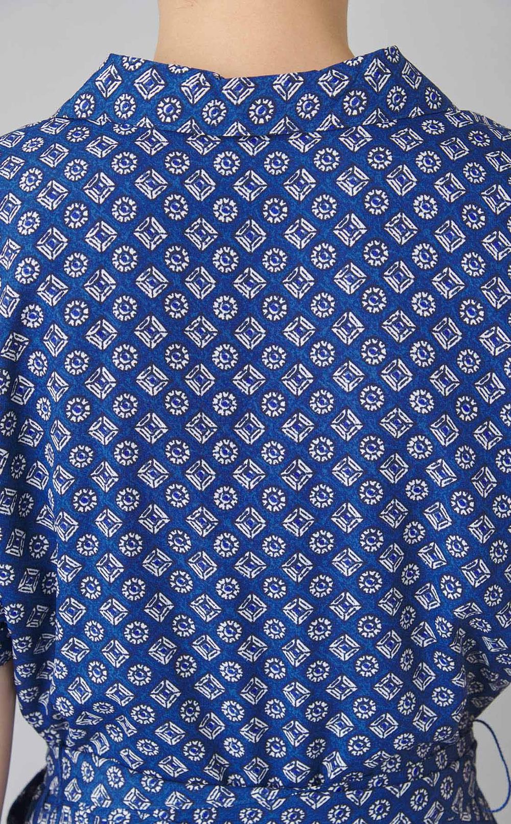 プリントウエストマークワンピース