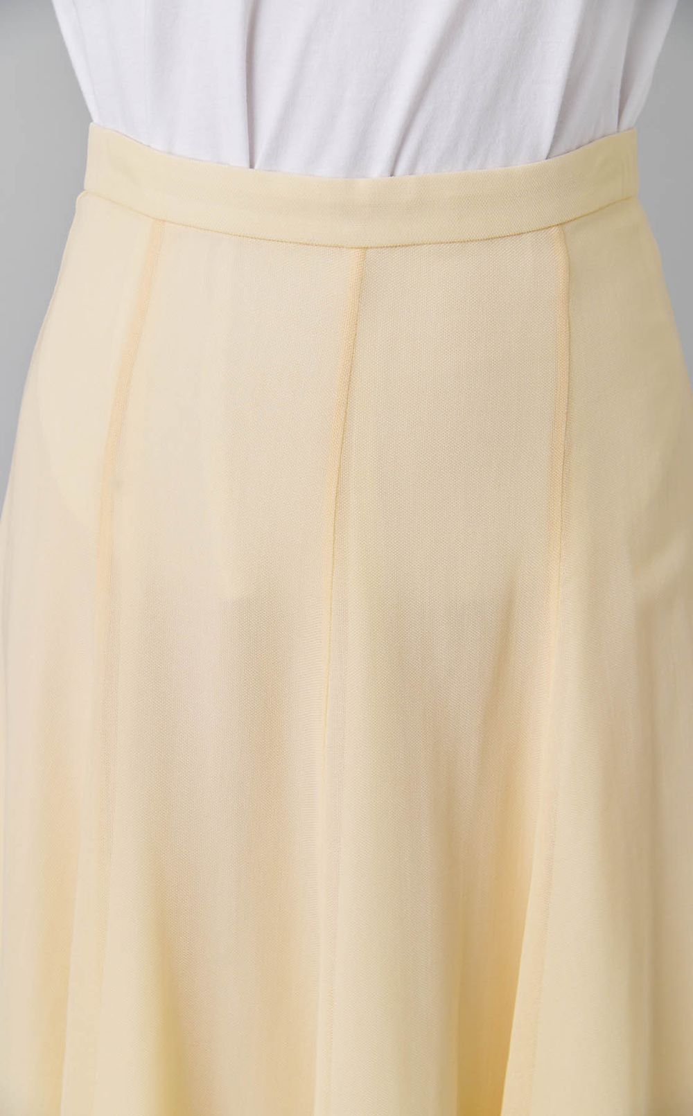 ウールレイヤードフレアスカート