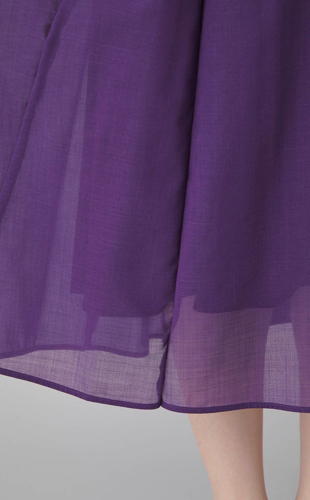 ウールボイルタックフレアスカート