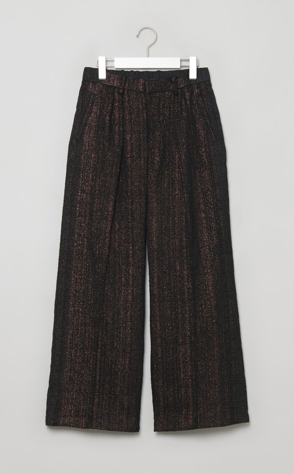 グリッターツイードナイロンパンツ