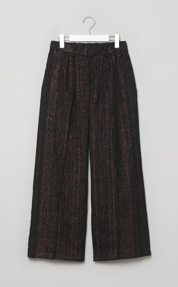 グリッターツイードナイロンパンツ