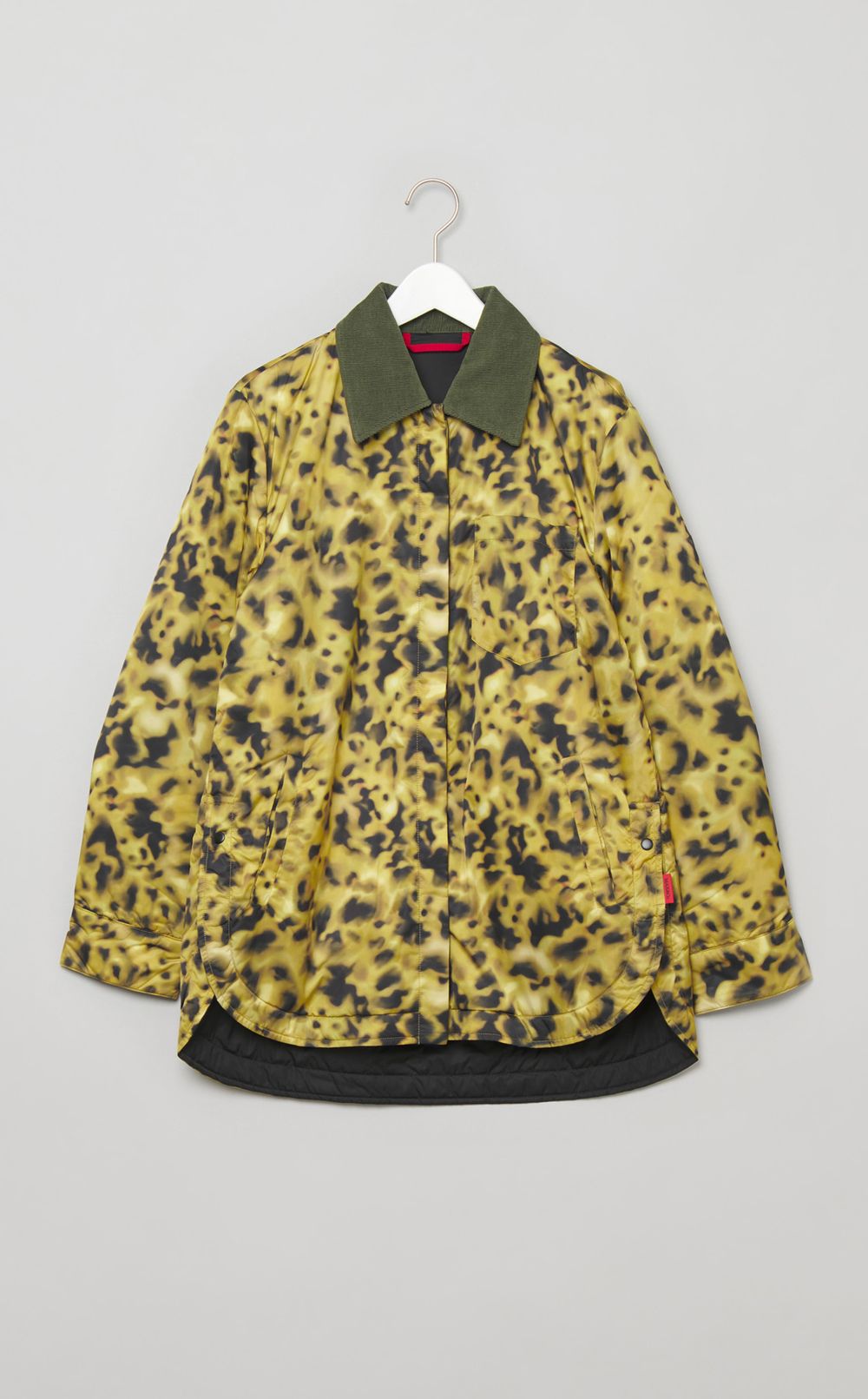 スポットプリントキルテッドブルゾン