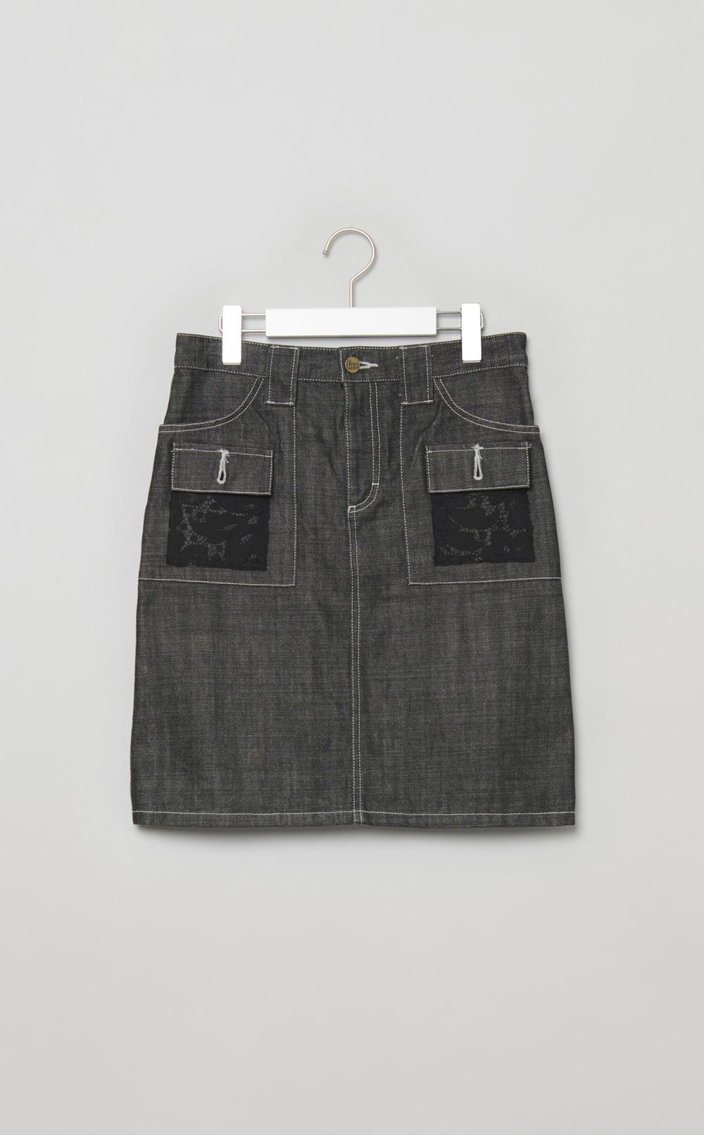 【reADdress】レースデニムミニスカート