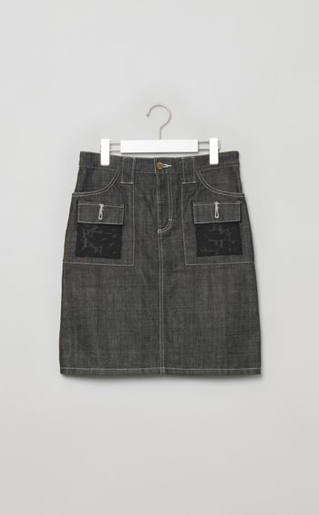 【reADdress】レースデニムミニスカート