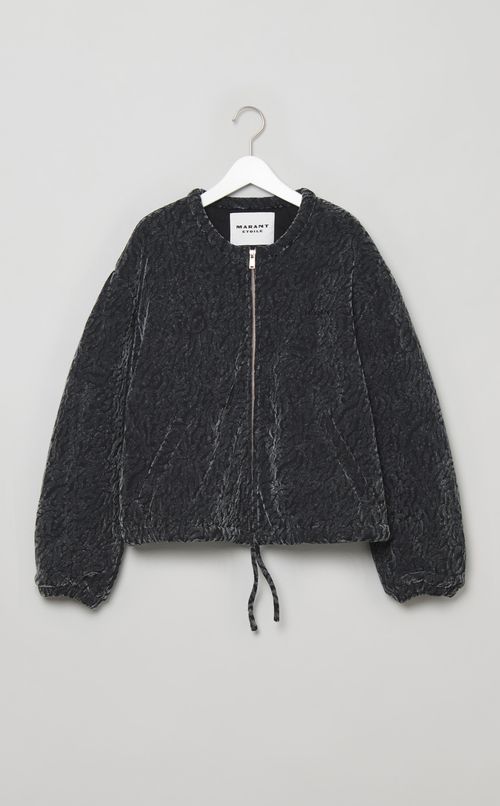 シャーリングボンバーブルゾン