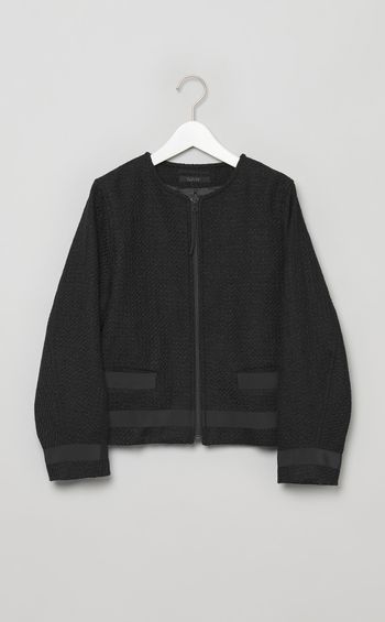 ツイードライダースジャケット