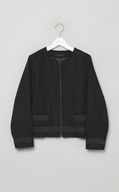 ツイードライダースジャケット