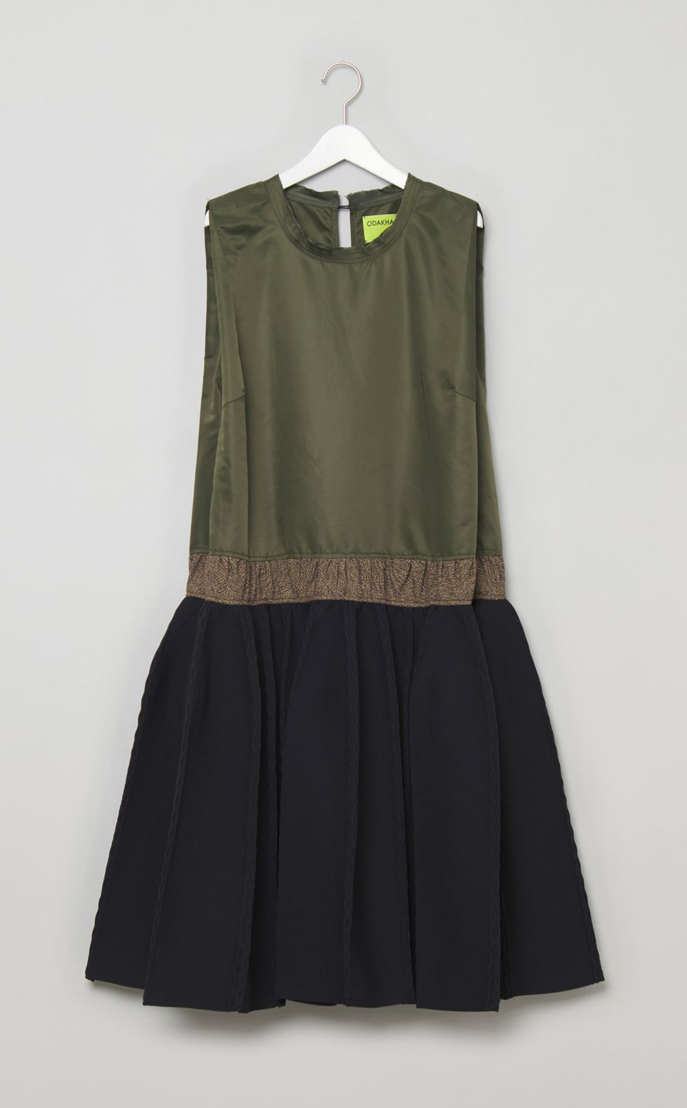 コンビネーションプリーツワンピース