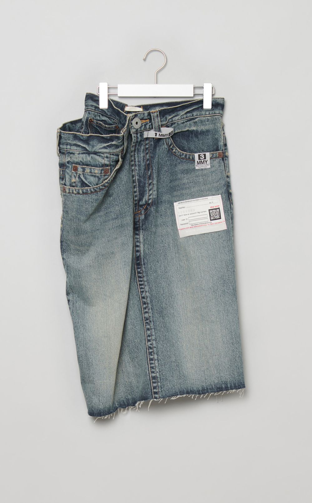 レイヤードデニムスカート