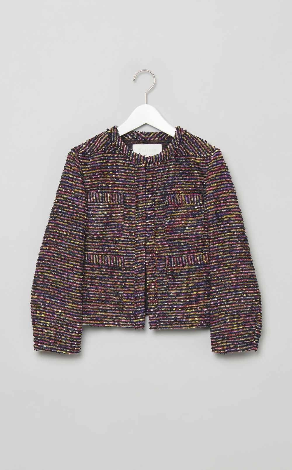 フリンジヤーンツイードジャケット