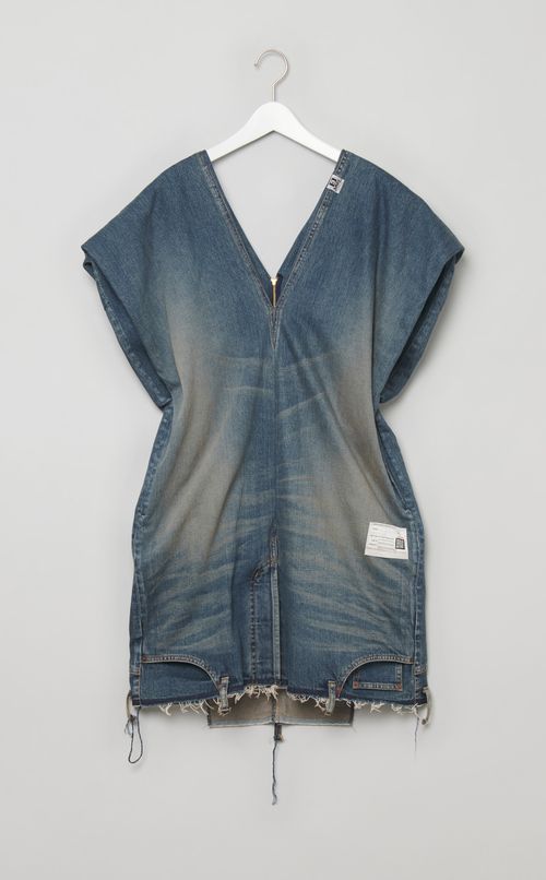 アップサイドダウンデニムドレス