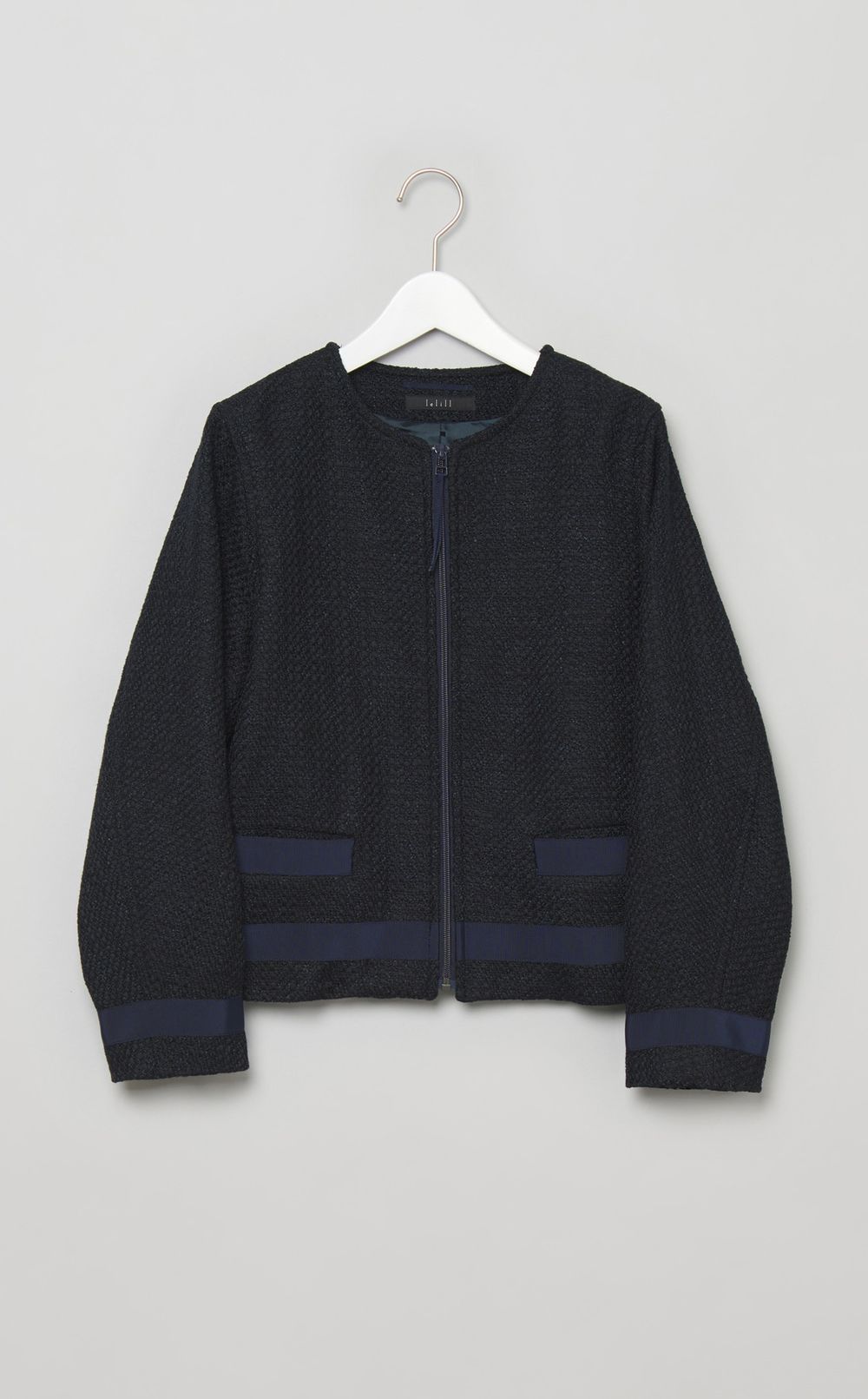 ツイードライダースジャケット