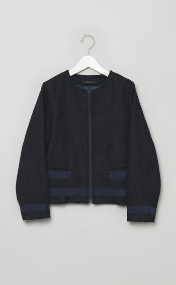 ツイードライダースジャケット