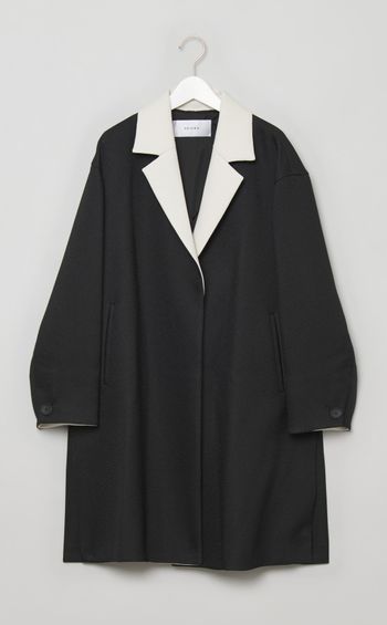 ジャージーテーラードコート