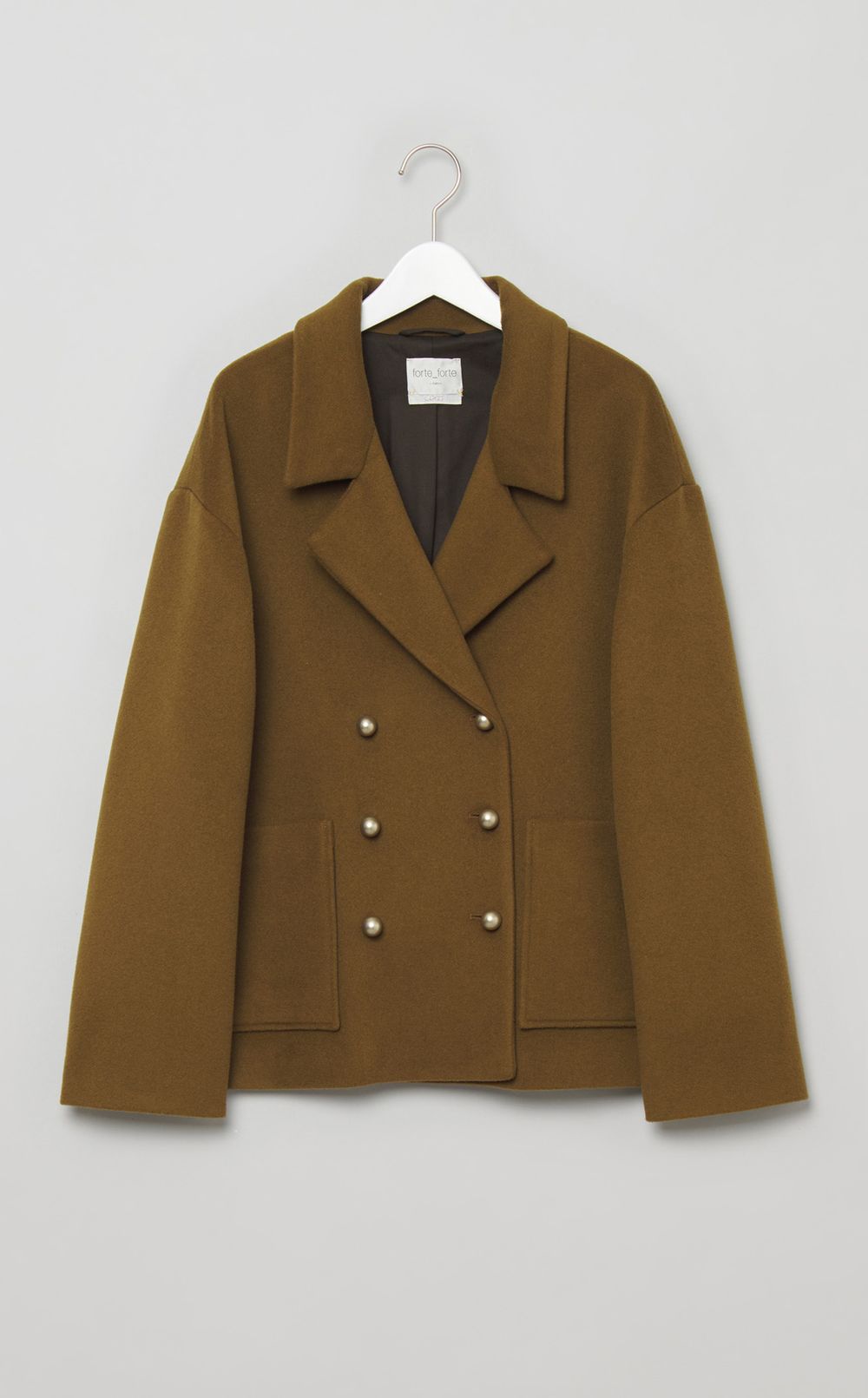 ウールテーラードショートジャケット