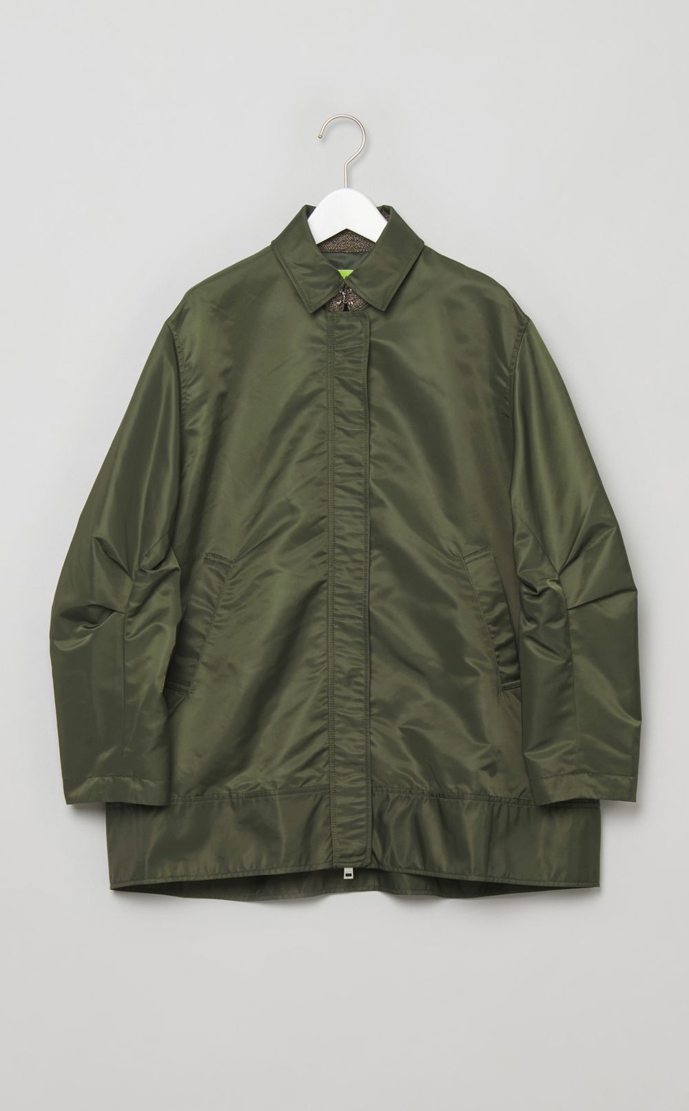 コンビネーションツイードナイロンブルゾン