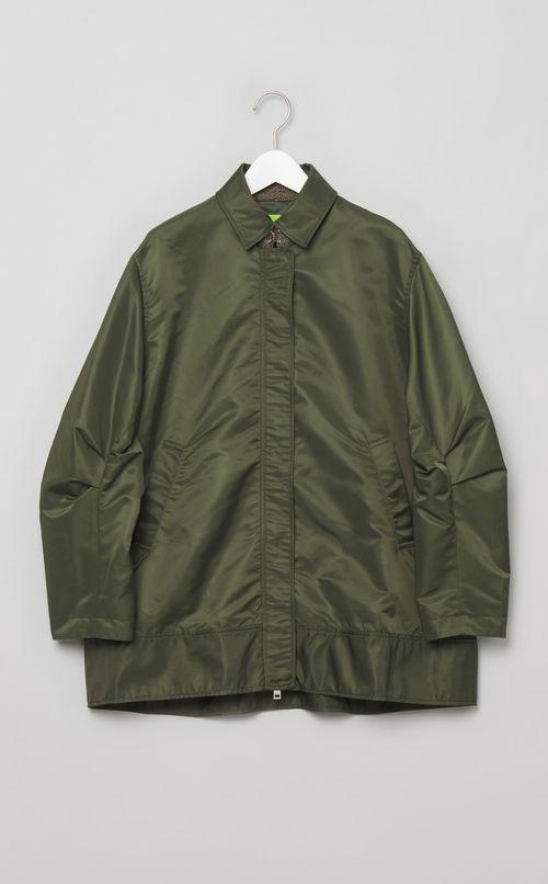 コンビネーションツイードナイロンブルゾン