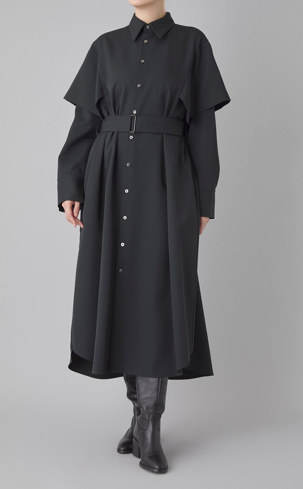 ハンカチーフスリーブワンピース