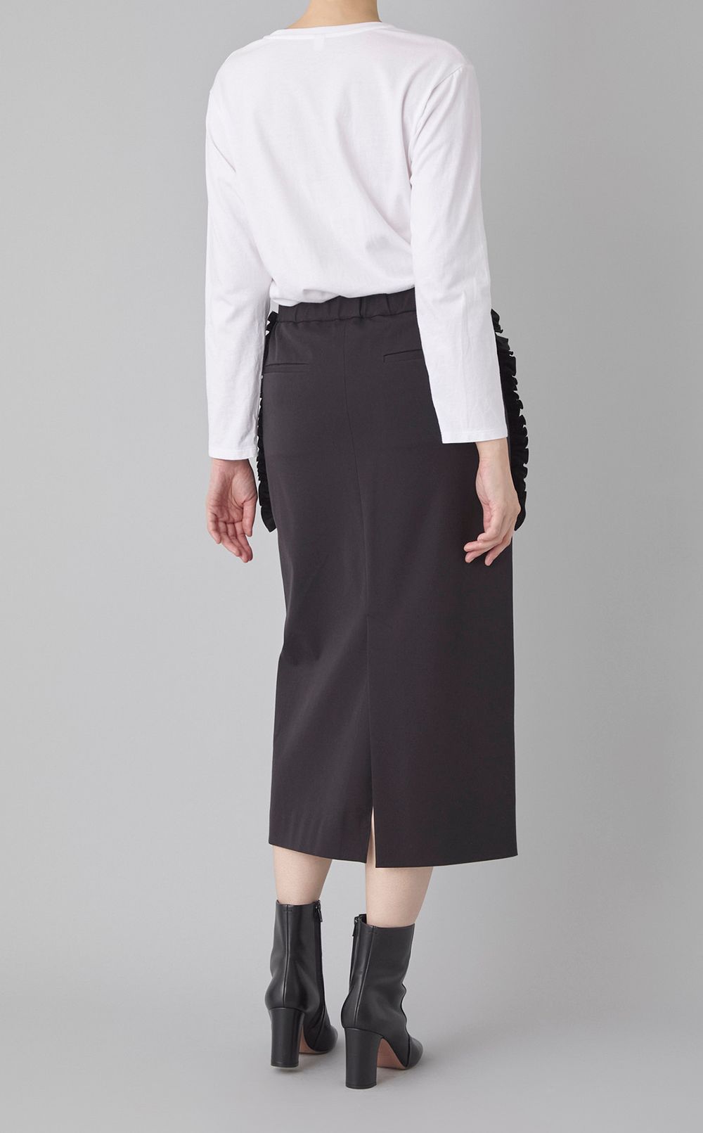 ギャザーフリルペンシルスカート