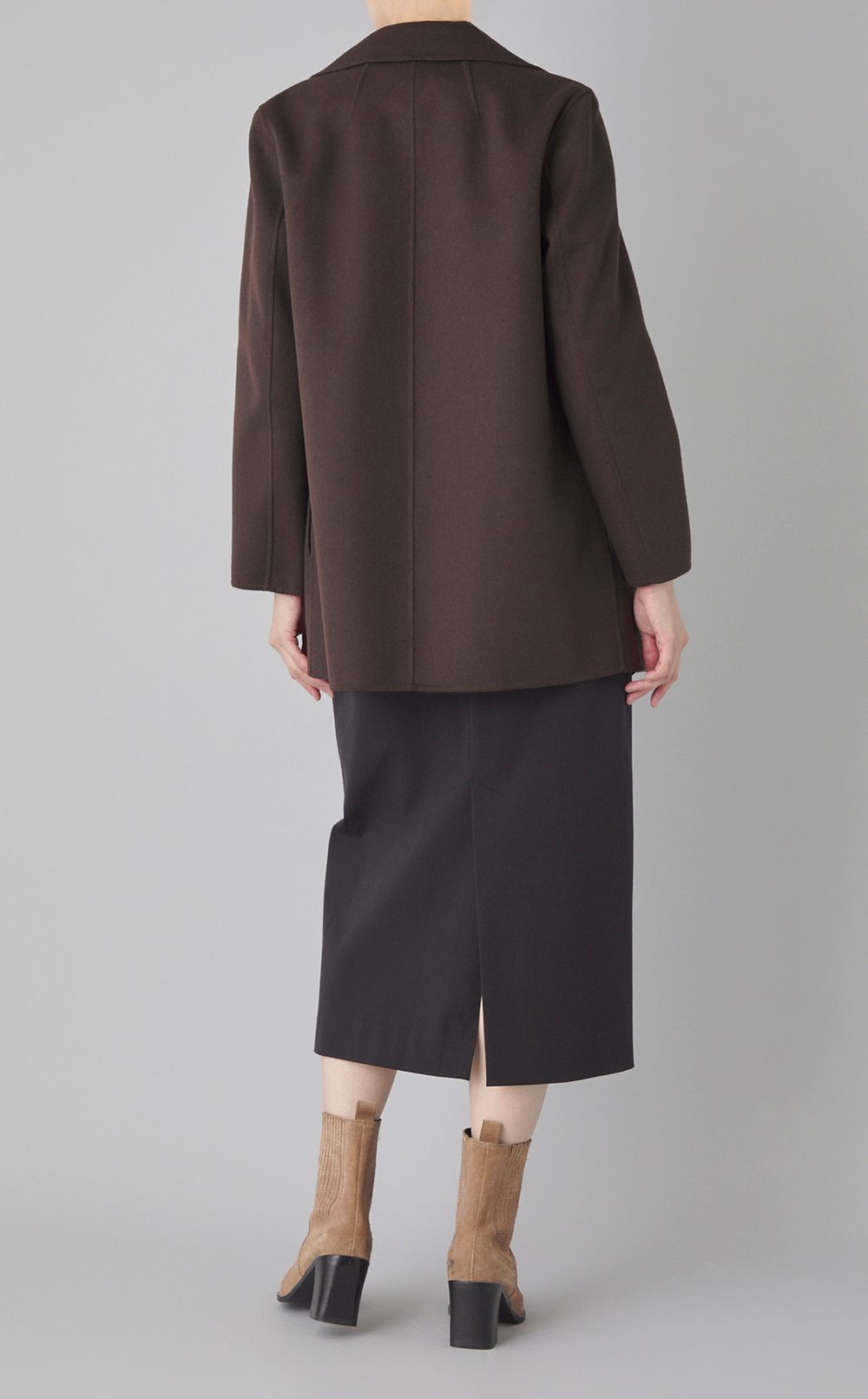 ダブルフェイスジャケットコート