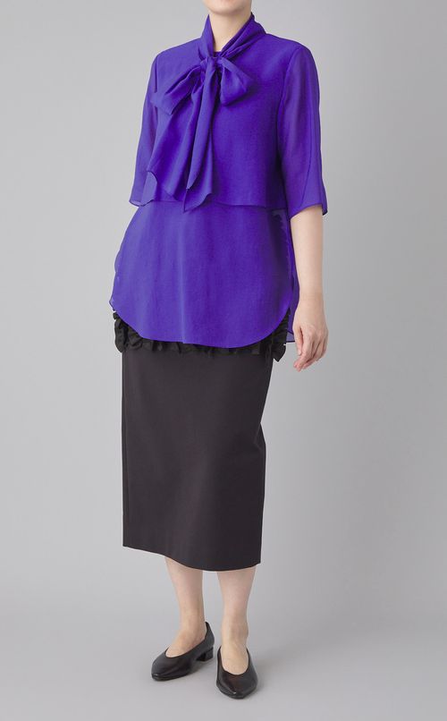 ギャザーフリルペンシルスカート