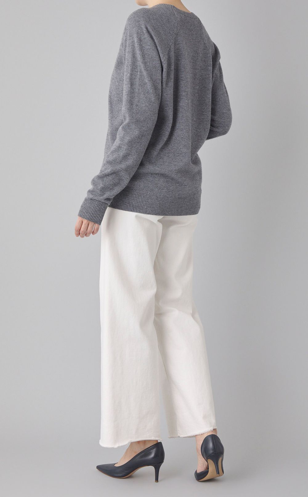 ウールクルーネックニットプルオーバー