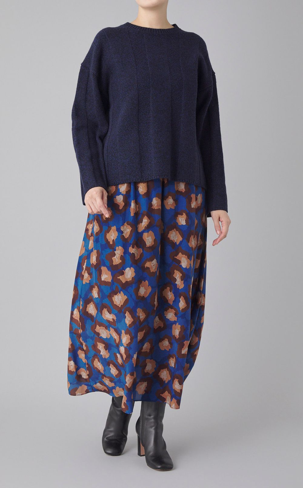 レオパードプリントスカート