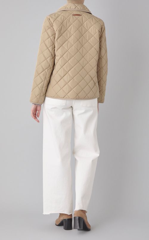 中綿キルティングジップブルゾン