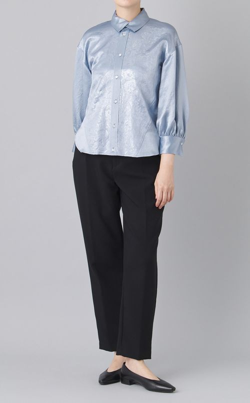 プリントミドルスリーブシャツ