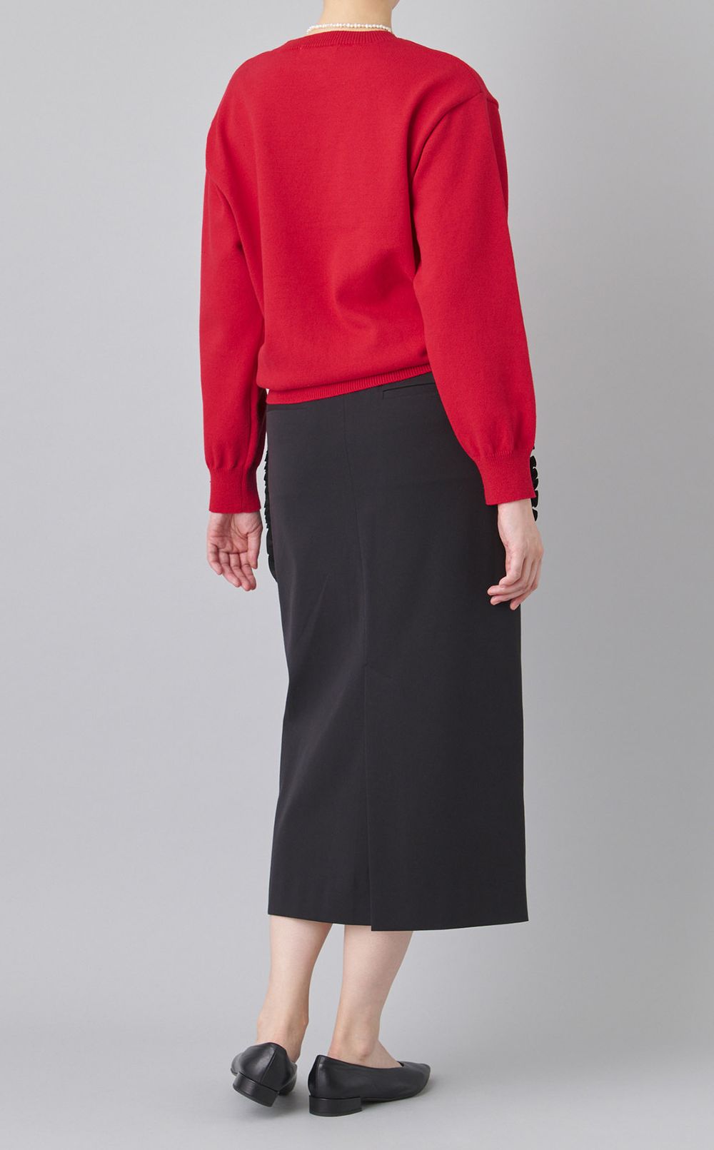 クルーネックニットプルオーバー