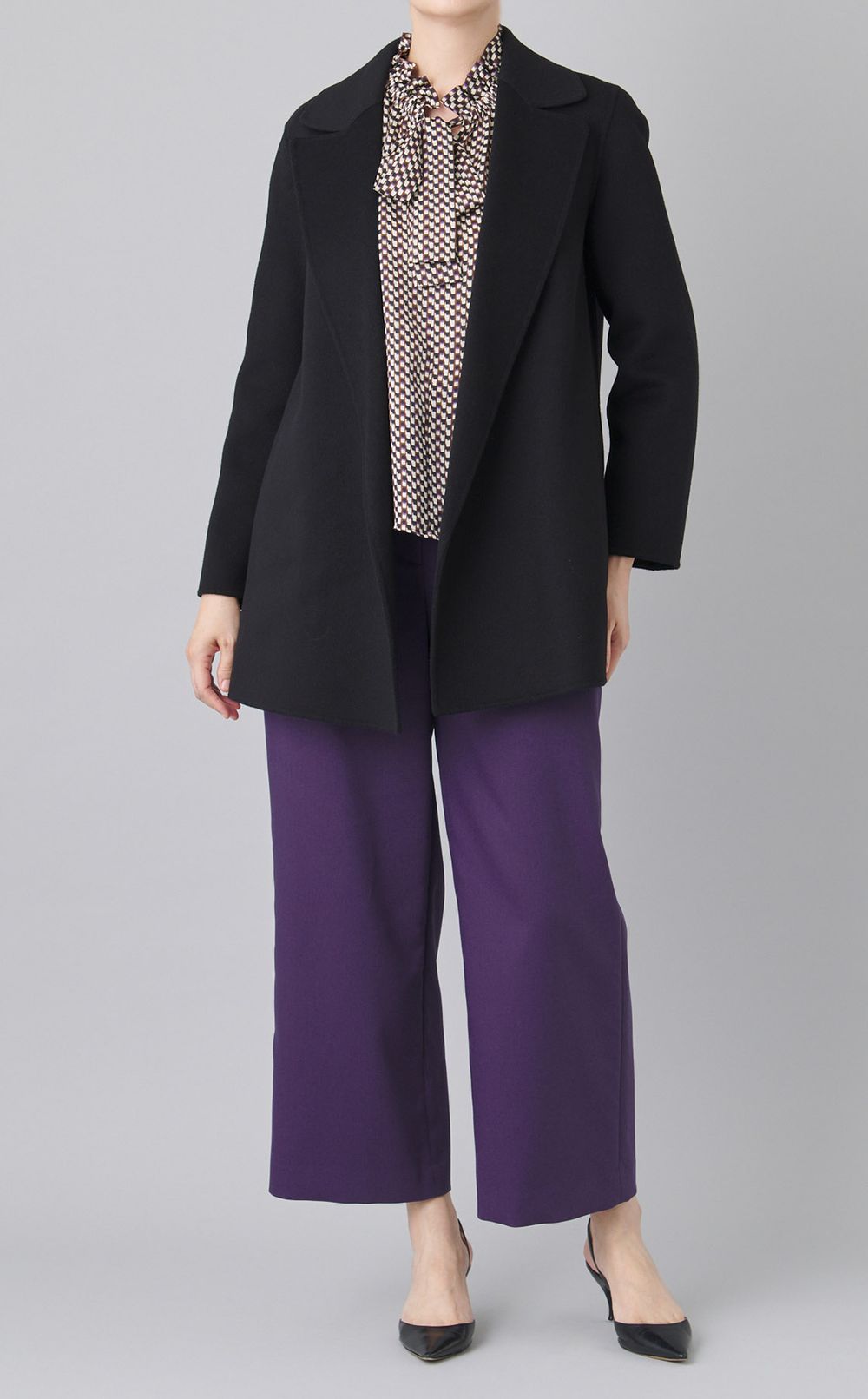 ダブルフェイスジャケットコート