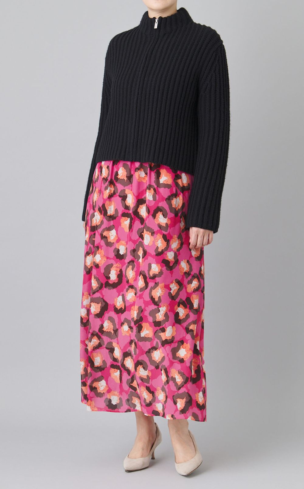 レオパードプリントスカート