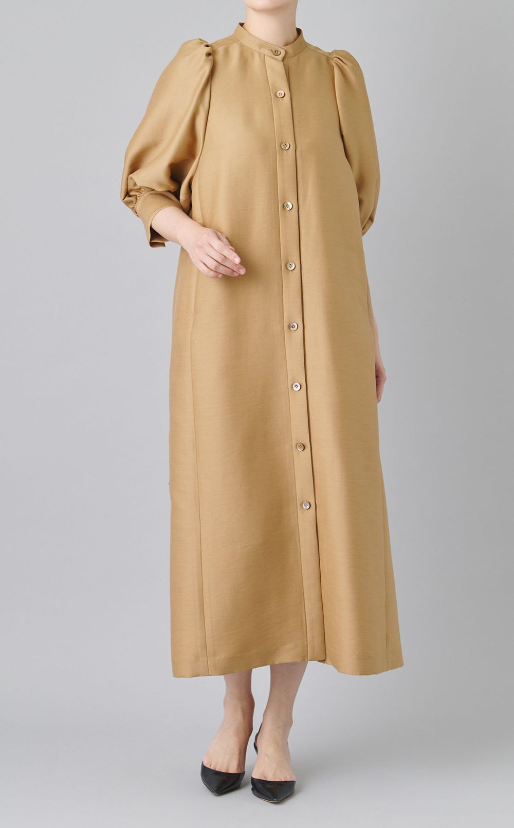 ボリュームスリーブワンピース