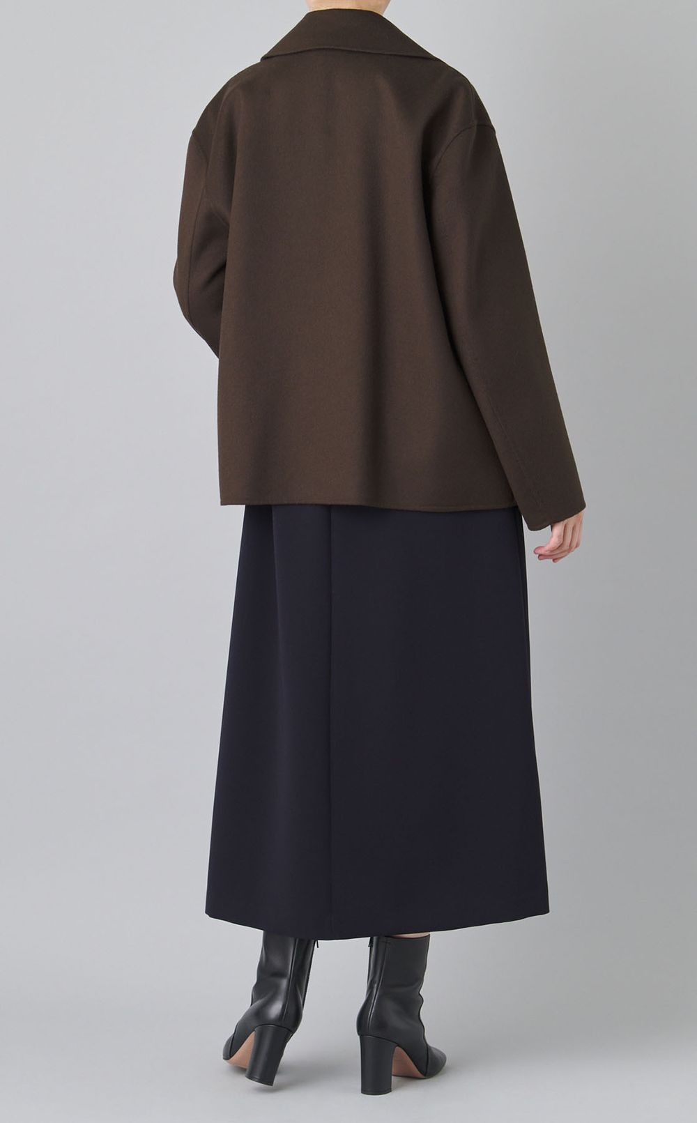 ダブルフェイスショートPコート