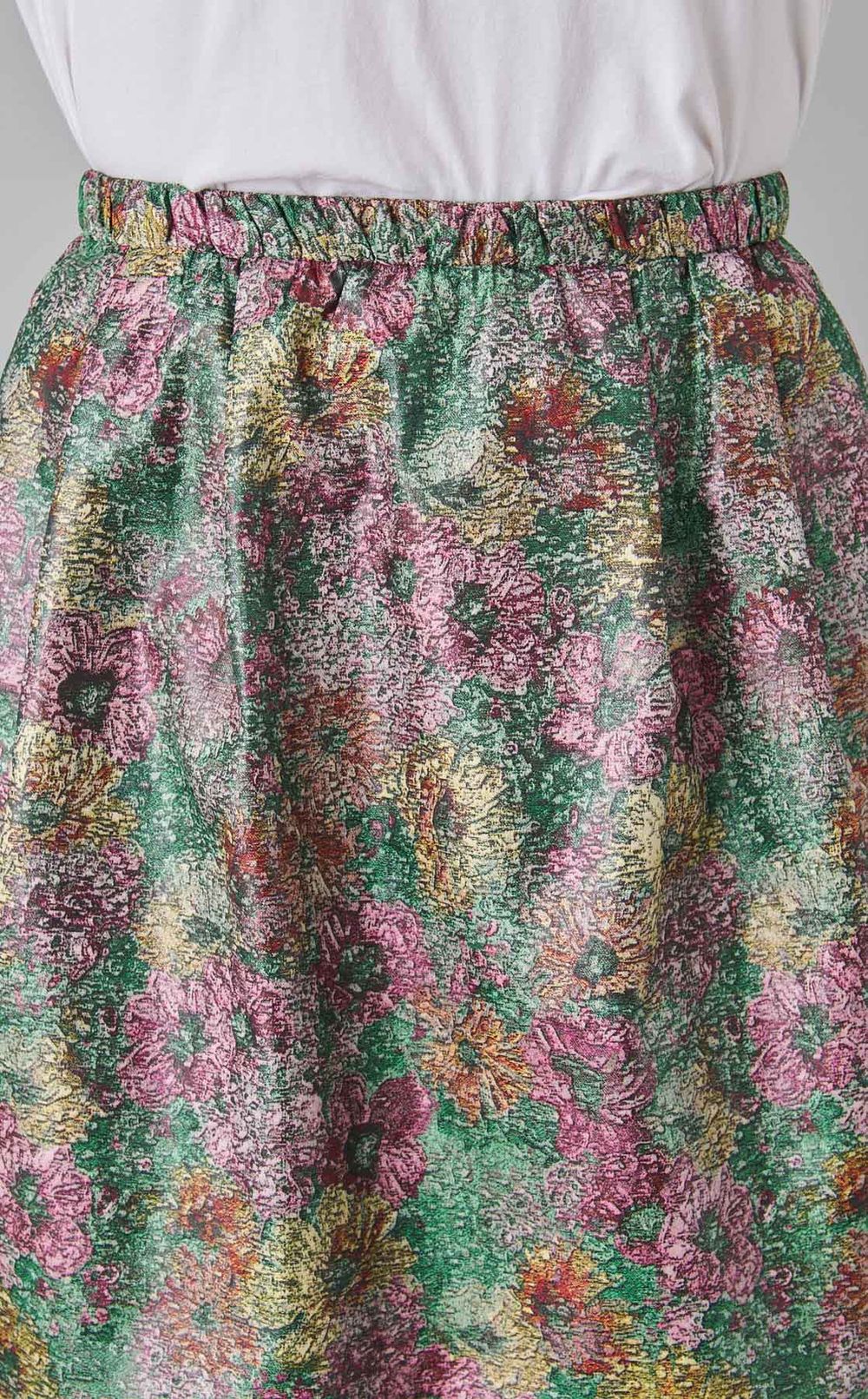 フラワージャガードコクーンスカート